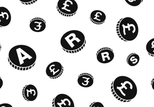 ARRS written out on coins